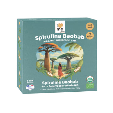 Barre Spiruline Baobab protéinée Bio (x3 barres)