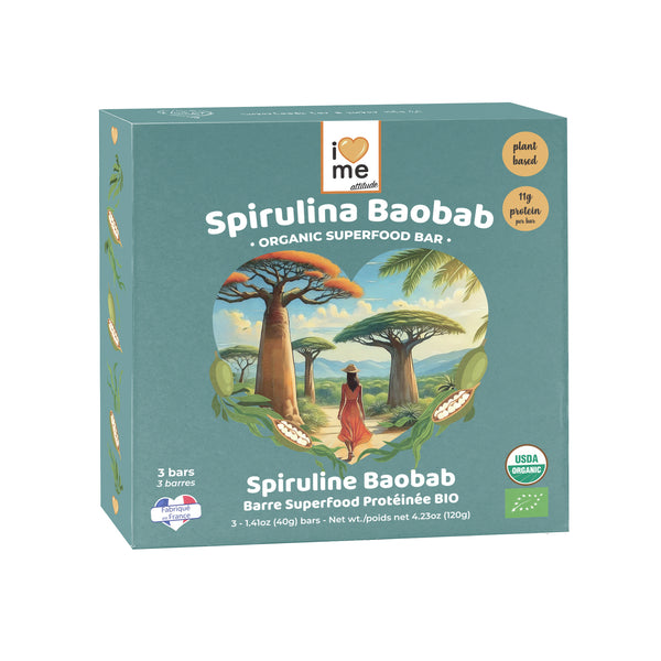 Barre Spiruline Baobab protéinée Bio | Snack Vegan | VracBio.com